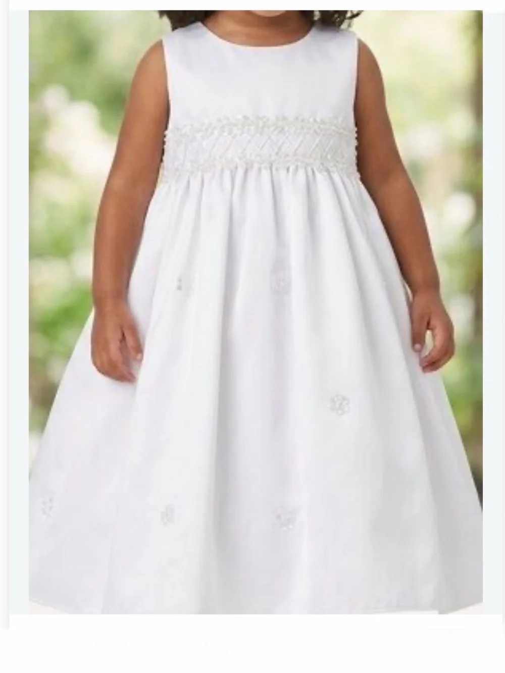 Cinderella White Sleeveless Smocked Formal Dress👗for Girls👧🏻Sz 3T